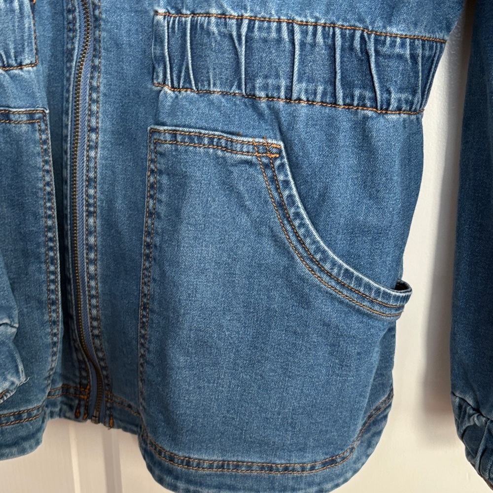 Knox Rose Dark Blue Denim Shirt Jacket - Picture 3 of 8